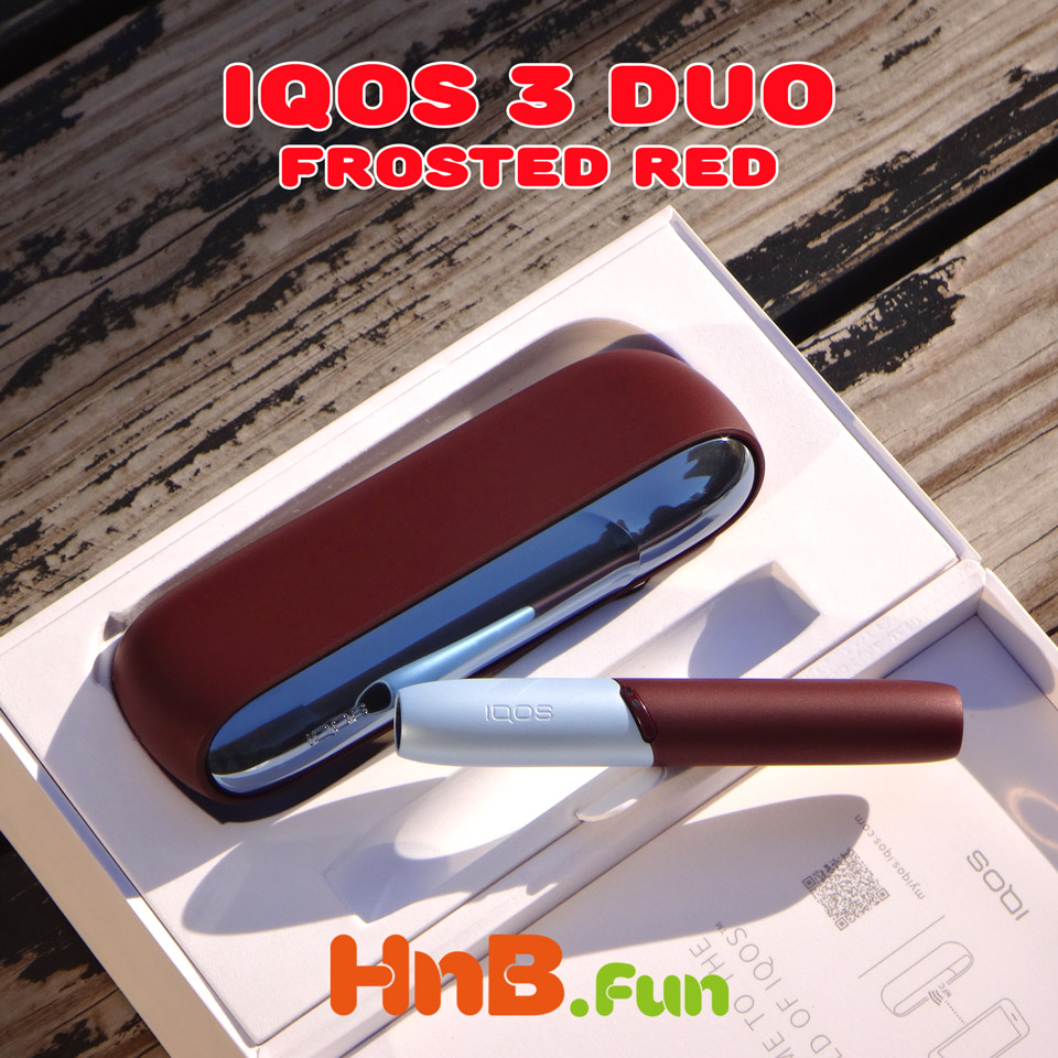  IQOS 3 DUO Starter Kit, Frosted, Red : Health & Personal Care